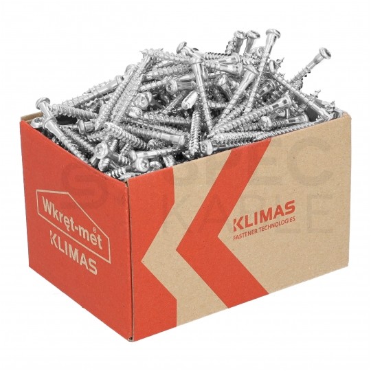 Wkręty z łbem walcowym i gniazdem TORX 5x70 mm do łączników ciesielskich i kątowników MASTER 250szt