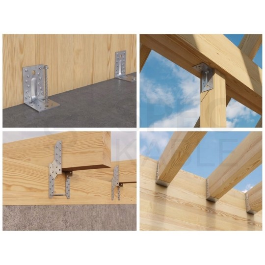 Wkręty z łbem walcowym i gniazdem TORX 5x70 mm do łączników ciesielskich i kątowników MASTER 250szt