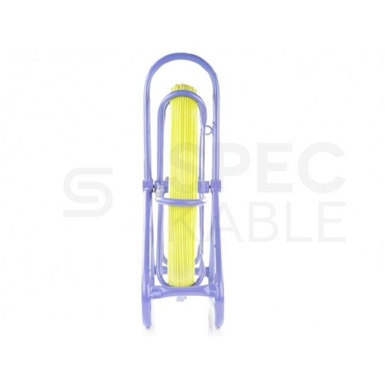 Włókno szklane do wciągania, przeciągania kabli pod drogami, między studzienkami fi: 4,5mm (+/- 1mm) 50m Komplet ze stojakiem TELCOLINE