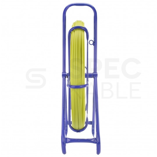 Włókno szklane do wciągania, przeciągania kabli pod drogami, między studzienkami fi: 6mm (+/- 1mm) 50m Komplet ze stojakiem TELCOLINE