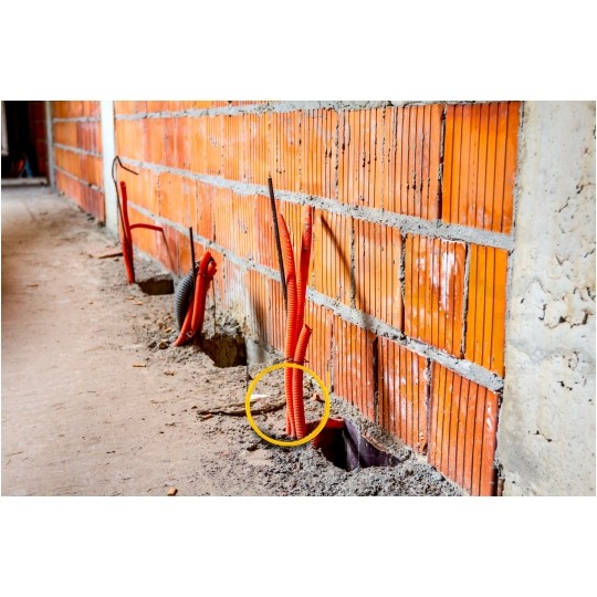 Włókno szklane do wciągania, przeciągania kabli pod drogami, między studzienkami w zestawie z 6 końcówkami fi:3mm 30m NEKU