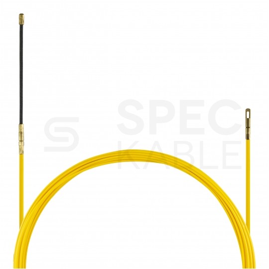 Włókno szklane do wciągania, przeciągania kabli pod drogami, między studzienkami w zestawie z 6 końcówkami fi:3mm 30m NEKU