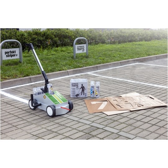 Wózek do malowania, znakowania linii, pasów od 3 do 10 cm AMPERE PERFEKT STRIPER