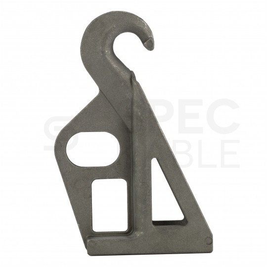 Wspornik słupowy hakowy do sieci napowietrznych montowanych za pomocą opaski stalowej lub śruby TELCOLINE