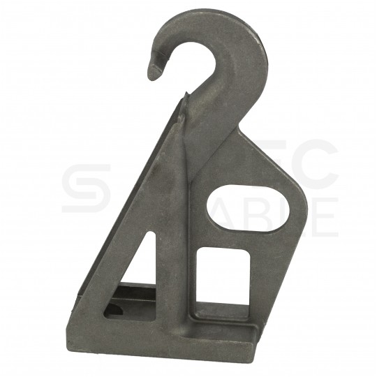 Wspornik słupowy hakowy do sieci napowietrznych montowanych za pomocą opaski stalowej lub śruby TELCOLINE