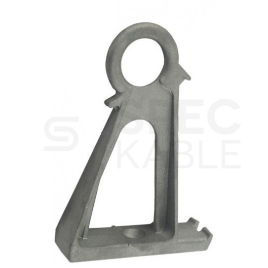 Wspornik słupowy oczkowy do sieci napowietrznych montowanych za pomocą opaski stalowej lub śruby TELCOLINE