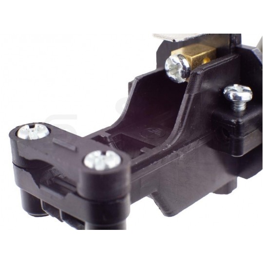 Wtyczka hermetyczna gumowa [2P+Z] Uni-Schuko 230V 16A czarna IP44 STANDARD na kabel