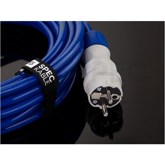 Wtyczka hermetyczna prądowa [2P+Z] Uni-Schuko 230V 16A szaro-niebieska IP54 EXTREM na kabel