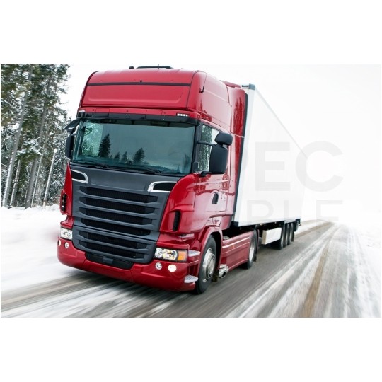 Wtyczka naczepowa typu N (czarna) 7-pin 24V plastikowa na kabel AMIO