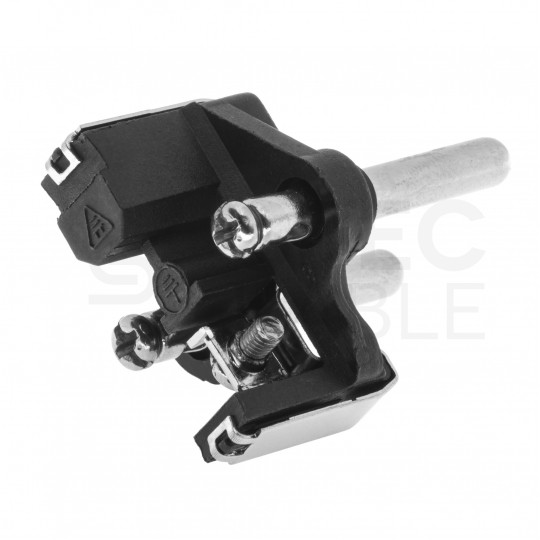 Wtyczka prądowa kątowa [2P+Z] 230V 16A biała WT-16 na kabel