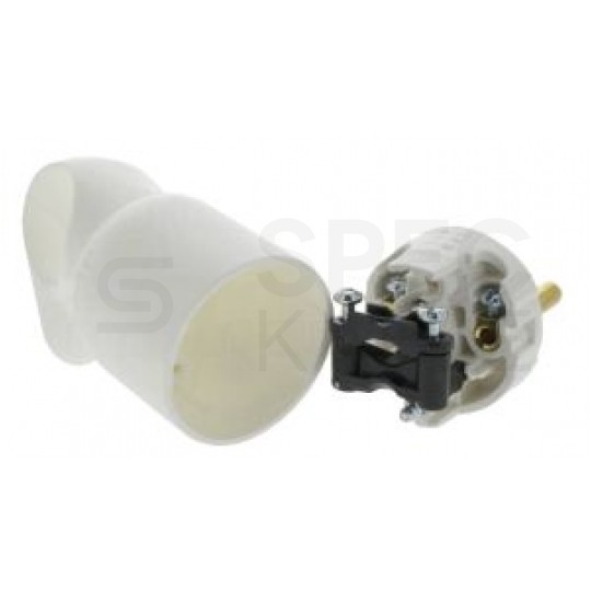 Wtyczka prądowa z uchwytem [2P+Z] 230V 16A biała na kabel LEGRAND