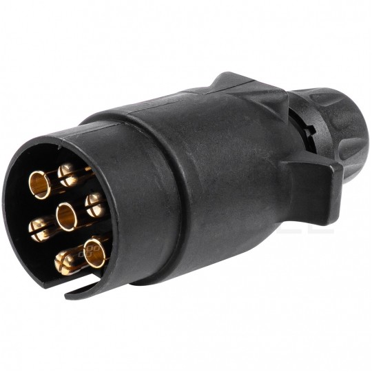 Wtyczka przyczepowa 7-pin 12/24V plastik na kabel
