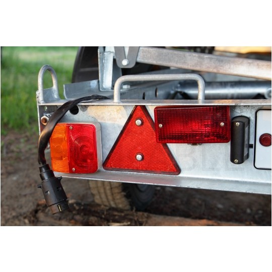 Wtyczka przyczepowa 7-pin 12V metalowa na kabel