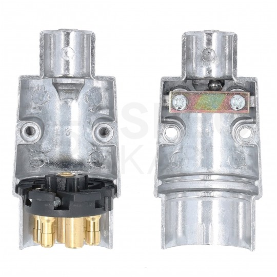 Wtyczka przyczepowa 7-pin 12V metalowa na kabel