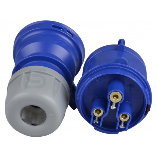 Wtyczka siłowa [3p] 32A 230V przenośna IP44 PCE na kabel