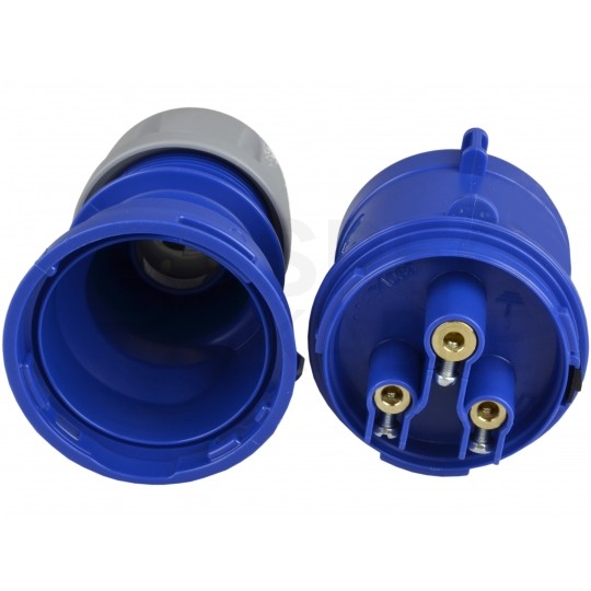 Wtyczka siłowa [3p] 32A 230V przenośna IP44 PCE na kabel