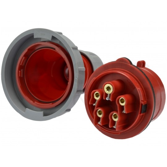 Wtyczka siłowa [5p] 32A 400V przenośna IP67 PCE na kabel