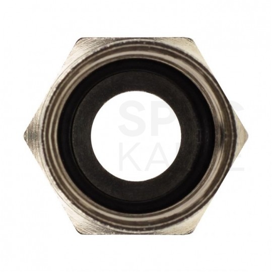 Wtyk antenowy F kompresyjny HQ niebieski na przewód RG6 TC6 Trishield 3SH75