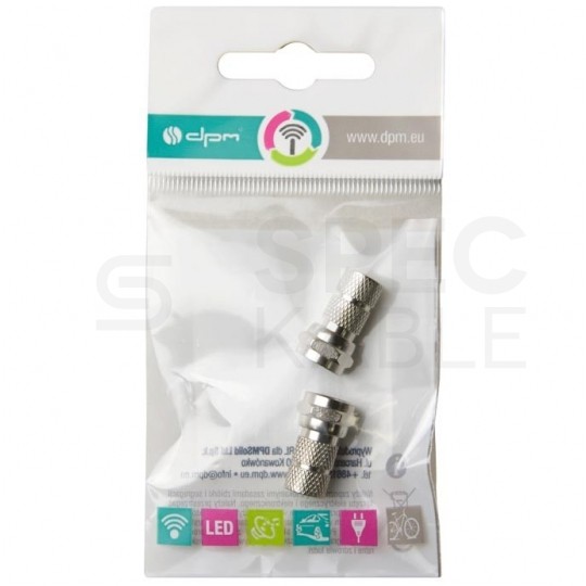 Wtyk antenowy F nakręcany 7,0mm na przewód YWDXpek Komplet 2szt.