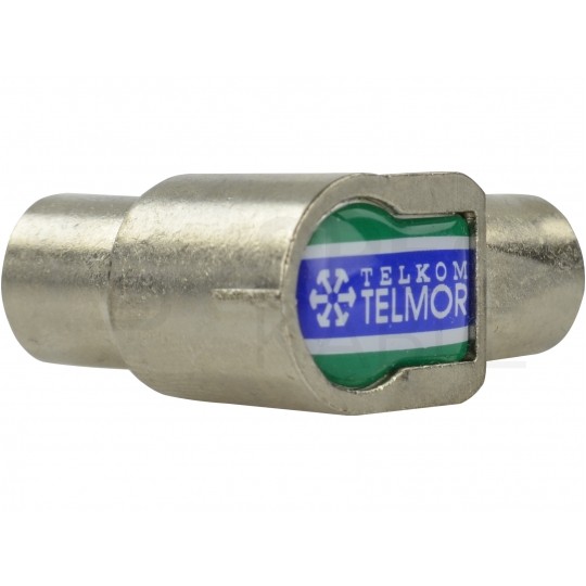 Wtyk antenowy IEC TV nakręcany kątowy TELMOR na przewód RG6