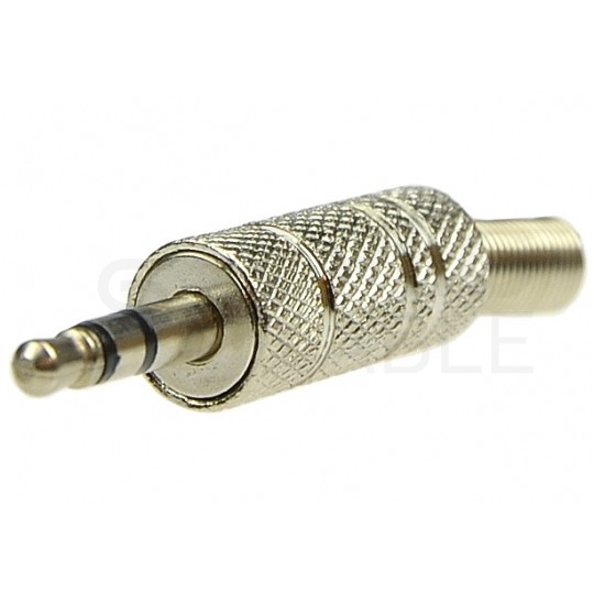 Wtyk Audio AUX mini Jack 3,5mm Stereo na kabel