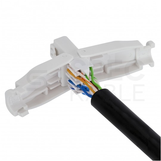 Wtyk beznarzędziowy RJ45 8P8C kat.6 nieekranowany UTP