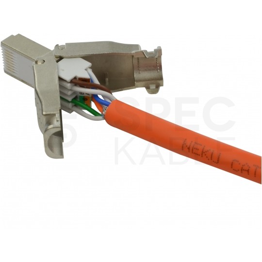 Wtyk beznarzędziowy RJ45 8P8C kat.6A ekranowany FTP STP