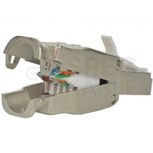 Wtyk beznarzędziowy RJ45 8P8C kat.6A ekranowany FTP STP