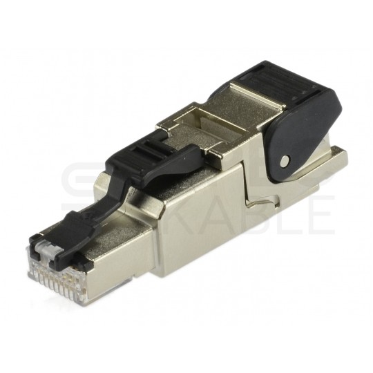 Wtyk beznarzędziowy RJ45 8P8C kat.6A ekranowany FTP Telegärtner