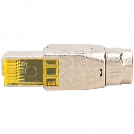 Wtyk beznarzędziowy RJ45 8P8C kat.8.1 ekranowany FTP STP 40Gb/s PoE++ DIGITUS