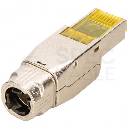 Wtyk beznarzędziowy RJ45 8P8C kat.8.1 ekranowany FTP STP 40Gb/s PoE++ DIGITUS
