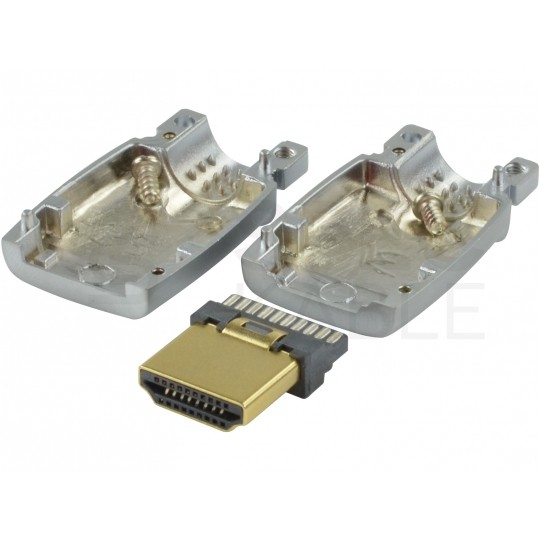 Wtyk HDMI CHROME do samodzielnego montażu HDZ82 VITALCO