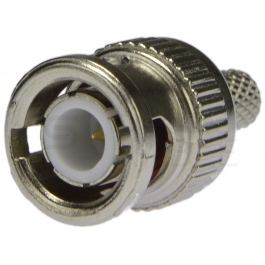 Wtyk koncentryczny BNC 75ohm zaciskany na przewód RG6