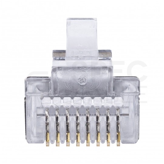 Wtyk modularny RJ45 8P8C kat.5e ekranowany FTP uniwersalny drut linka NEKU opakowanie WORECZEK 10szt.