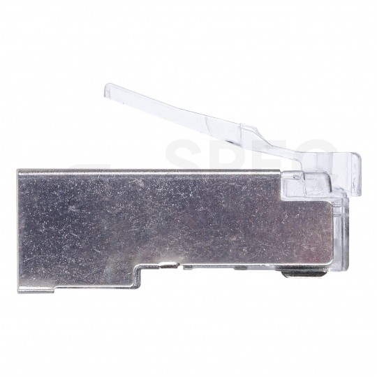 Wtyk modularny RJ45 8P8C kat.5e ekranowany FTP uniwersalny drut linka przelotowy NEKU opakowanie WORECZEK 100szt.