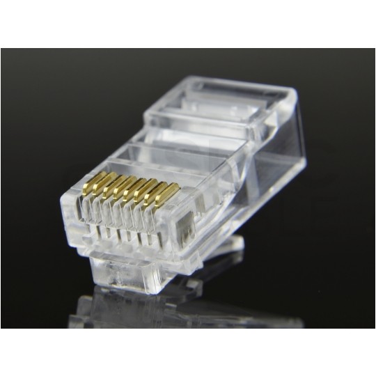 Wtyk modularny RJ45 8P8C kat.5e nieekranowany UTP drut NEKU WORECZEK 10szt.
