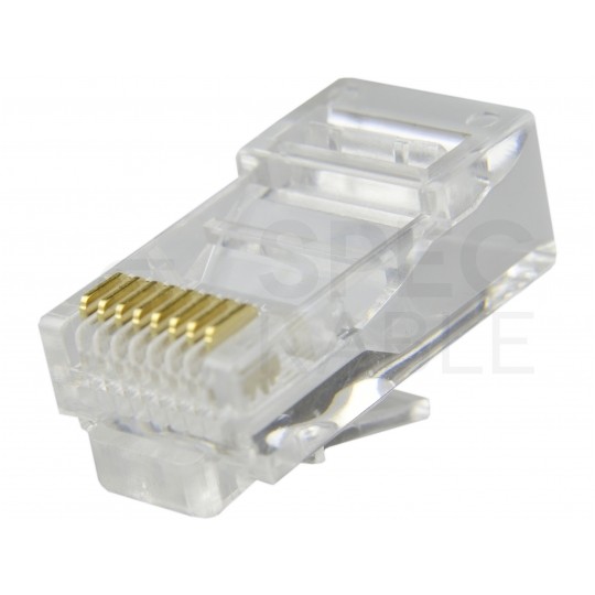 Wtyk modularny RJ45 8P8C kat.5e nieekranowany UTP linka WORECZEK 100szt NEKU