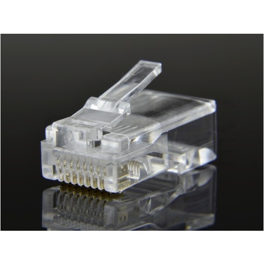 Wtyk modularny RJ45 8P8C kat.5e nieekranowany UTP linka WORECZEK 100szt NEKU