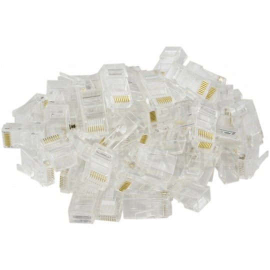 Wtyk modularny RJ45 8P8C kat.5e nieekranowany UTP linka WORECZEK 10szt NEKU