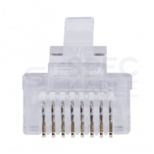 Wtyk modularny RJ45 8P8C kat.5e nieekranowany UTP uniwersalny drut linka NEKU opakowanie WORECZEK 50szt.