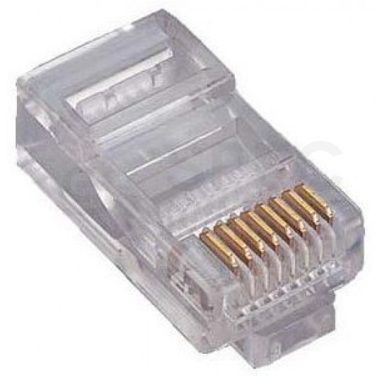 Wtyk modularny RJ45 8P8C kat.5e nieekranowany UTP uniwersalny Proffesional WORECZEK 100szt.