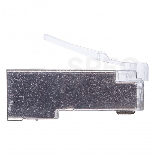 Wtyk modularny RJ45 8P8C kat.6 ekranowany FTP uniwersalny drut linka przelotowy NEKU opakowanie SŁOIK 100szt.