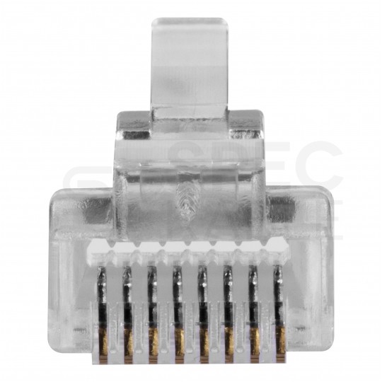 Wtyk modularny RJ45 8P8C kat.6 nieekranowany UTP drut przelotowy NEKU WORECZEK 100szt.