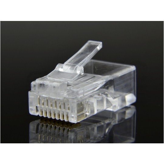 Wtyk modularny RJ45 8P8C kat.6 nieekranowany UTP linka WORECZEK 100szt NEKU