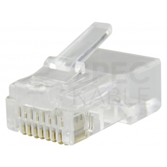 Wtyk modularny RJ45 8P8C kat.6 nieekranowany UTP linka WORECZEK 100szt NEKU