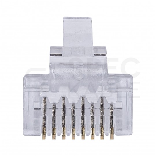 Wtyk modularny RJ45 8P8C kat.6 nieekranowany UTP uniwersalny drut linka NEKU opakowanie SŁOIK 100szt.