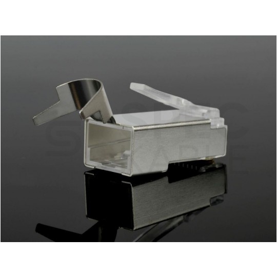 Wtyk modularny RJ45 8P8C kat.6A, kat.7 ekranowany FTP NEKU WORECZEK 100szt.