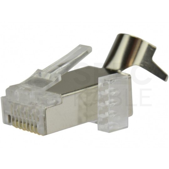 Wtyk modularny RJ45 8P8C kat.6A, kat.7 ekranowany FTP NEKU WORECZEK 10szt.