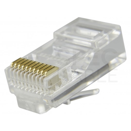 Wtyk modularny RJ50 10P10C na linkę