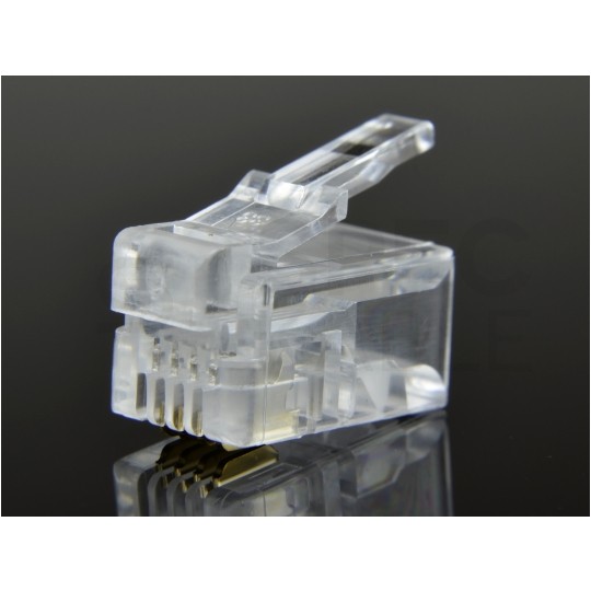 Wtyk telefoniczny RJ10 4P4C WORECZEK 100szt.